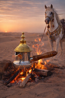 قهوه جوش سنتی عربی دسته دار