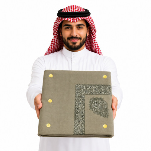 چفیه عمانی گلدوزی شده اصل | شماغ عمانی طرحدار مردانه